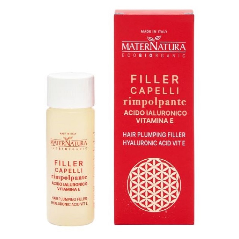 MATERNATURA-Filler-Capelli-Rimpolpante-acido-ialuronico-vitamina-e FILLER CAPELLI Rimpolpante con Acido Ialuronico e Vitamina E - Maternatura - immagine 1